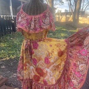 SPELL SIREN SONG strappy dress Large